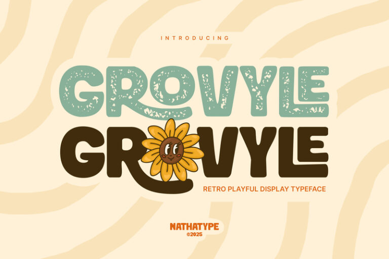Preview image of Grovyle – Modern Retro Display Font