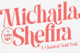 Last preview image of Michaila Shefira – Elegant Classical Serif Font