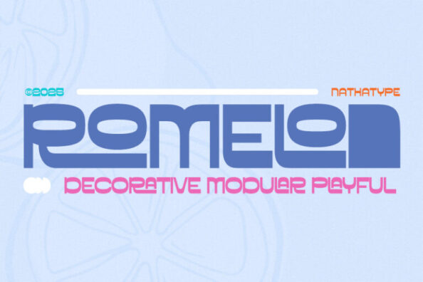 Romelon - Modular Display Font