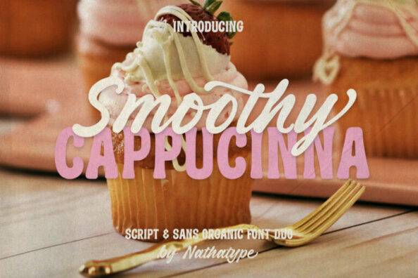 Smoothy Cappucinna - Organic Font Duo
