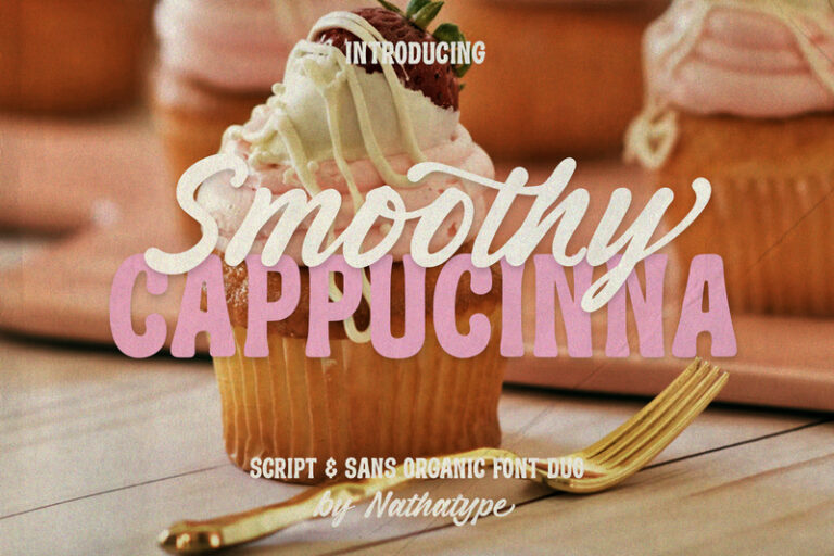Preview image of Smoothy Cappucinna – Organic Font Duo