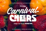 Last preview image of Carnival Cheers- Vintage Handwritten Display Font Duo