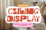 Last preview image of Cziling Display – Handwritten Display Font