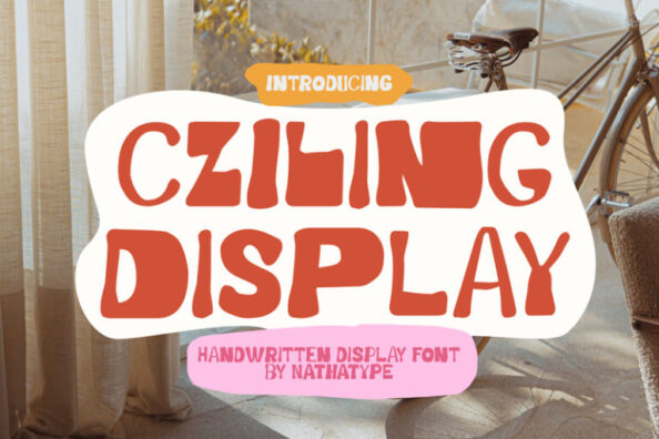 Cziling Display - Handwritten Display Font