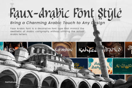 picture of Faux-Arabic Font Style: Bring a Charming Arabic Touch to Any Design