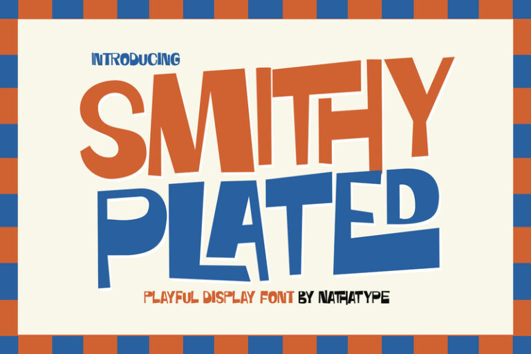 Preview image of Smithy Plated – Playful Display Font