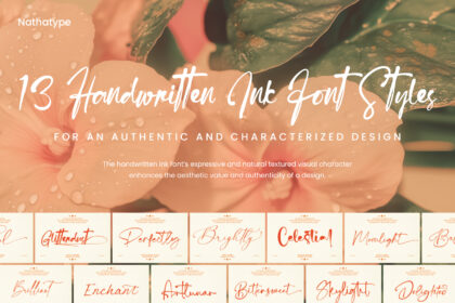 picture of 13 Handwritten Ink Font Styles for an Authentic and Characterized Design