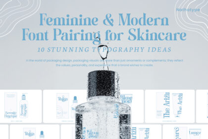 picture of Feminine & Modern Font Pairing for Skincare: 10 Stunning Typography Ideas