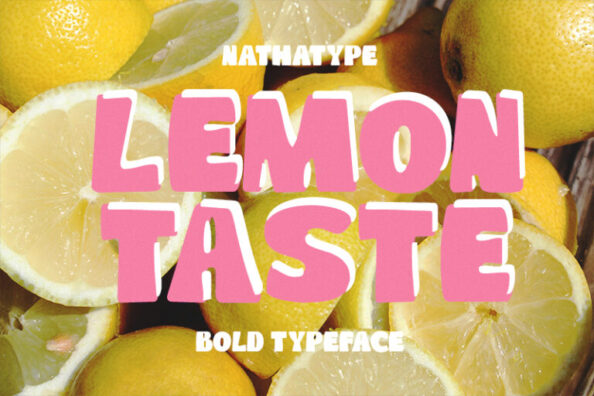 Lemon Taste - Bold Display Layered Font