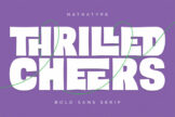 Last preview image of Thrilled Cheers – Bold Sans Serif Font