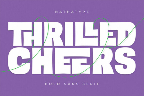 Thrilled Cheers - Bold Sans Serif Font