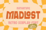 Last preview image of Madlost – Retro Display Font