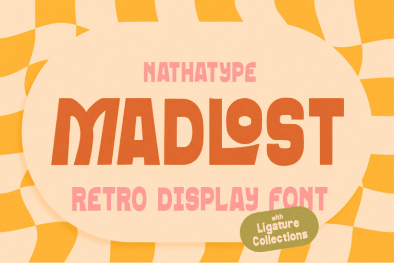Preview image of Madlost – Retro Display Font