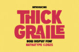 Last preview image of Thick Graile – Bold Display Font