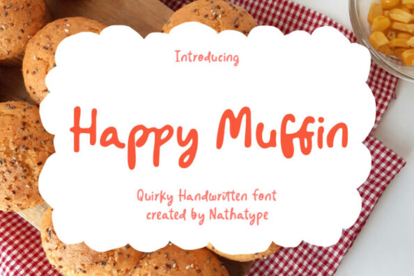 Happy Muffin - Quirky Handwritten Font