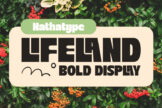 Last preview image of Lifeland – Bold Display Font