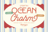 Last preview image of Ocean Charm – Modern Vintage Display Font Duo