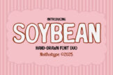 Last preview image of Soybean – Handdrawn Font Duo
