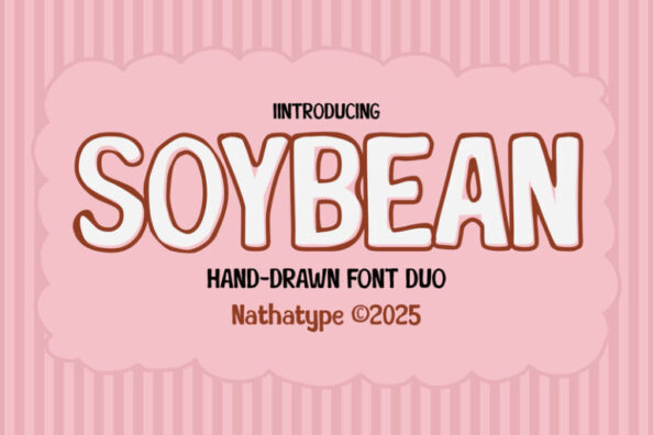 Soybean - Handdrawn Font Duo