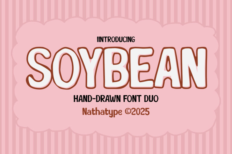 Preview image of Soybean – Handdrawn Font Duo