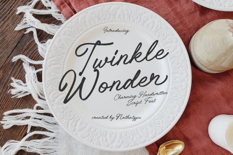 Preview image of Twinkle Wonder – Charming Handwritten Font