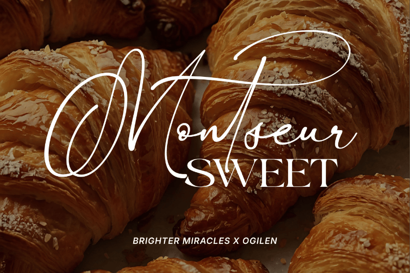 Luxury fonts for bakery