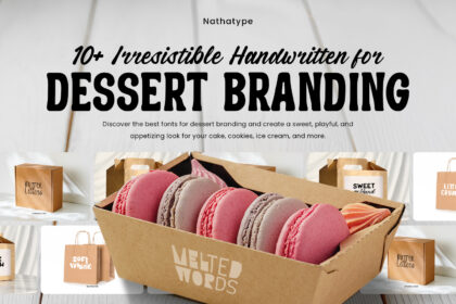 picture of 10+ Irresistible Handwritten Fonts for Dessert Branding