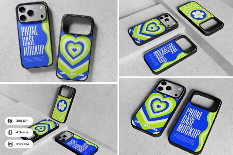 Preview image of 4 Phone Case Iphone 17 Pro Mockup