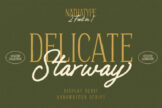 Last preview image of Delicate Starway – Handwritten Font Duo