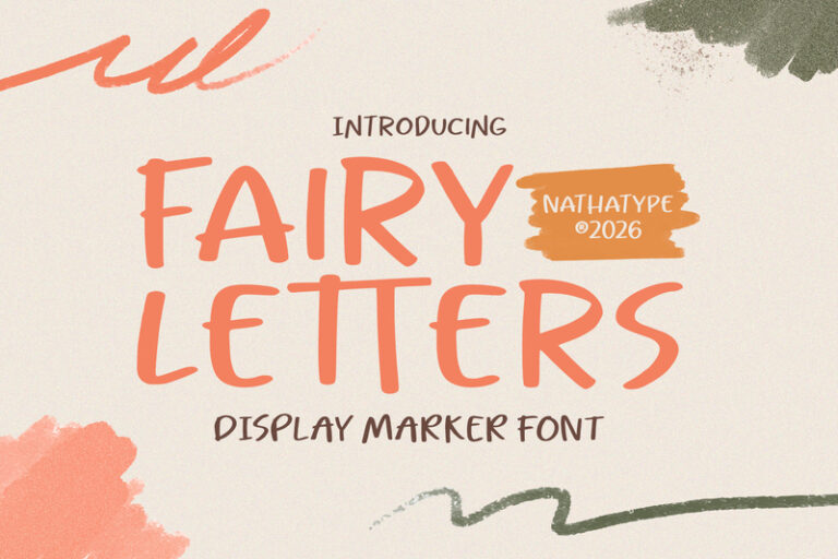 Preview image of Fairy Letters – Display Marker Font