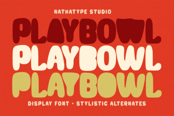 Playbowl - Chunky Display Font