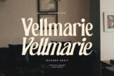 Last preview image of Vellmarie – Modern Serif Font
