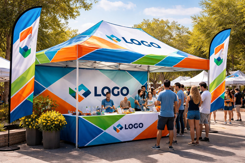 Custom canopy tents