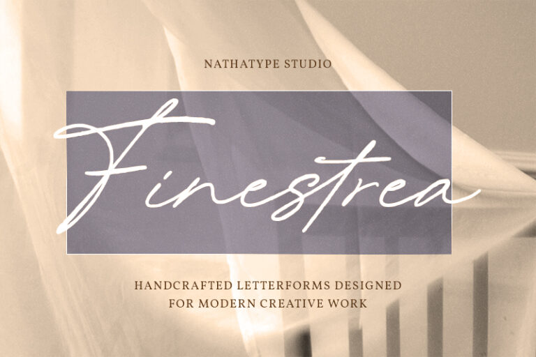 Preview image of Finestrea – Modern Handwritten Font