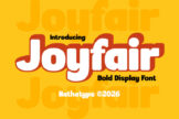 Last preview image of Joyfair – Logotype Display Font