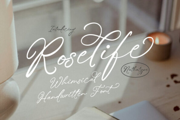 Roselife - Whimsical Handwritten Font
