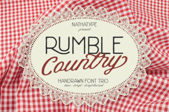 Rumble Country - Handdrawn Font Duo