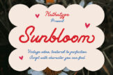 Last preview image of Sunbloom – Vintage Handwritten Script Font