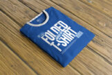 Last preview image of Folded T-Shirt Mockup Free