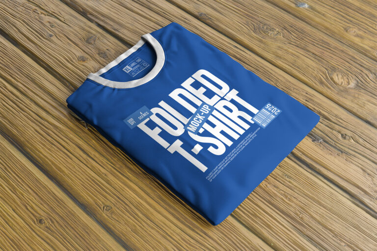 Preview image of Folded T-Shirt Mockup Free