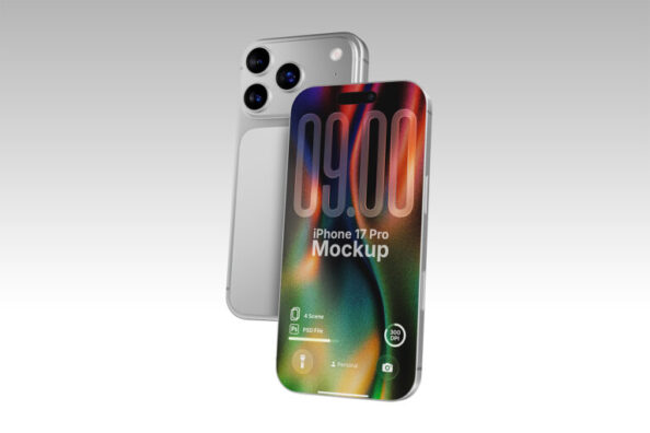 High Resolution iPhone 17 Pro Mockup Free
