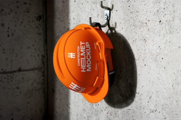 Safety Helmet Mockup Free
