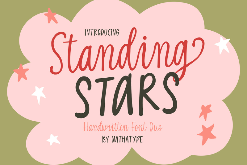 stunning handwritten font
