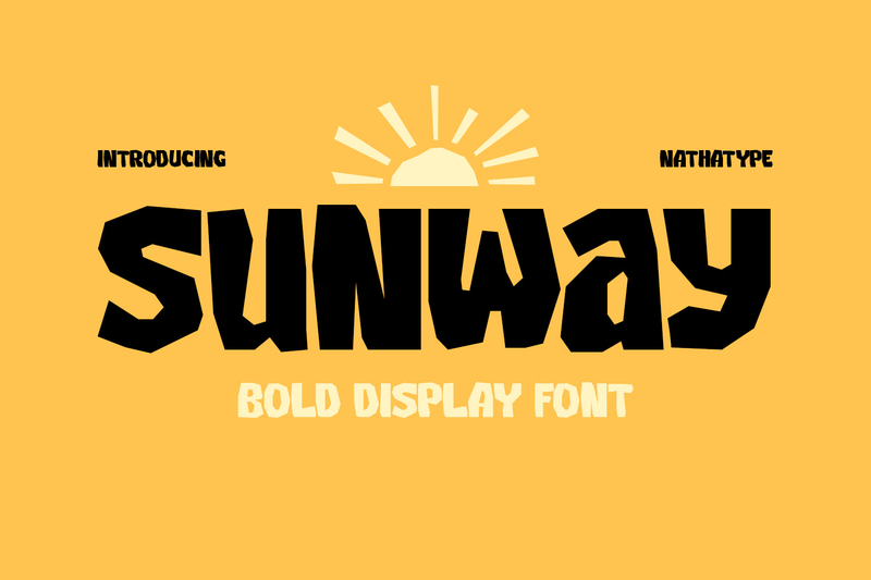 chunky display font