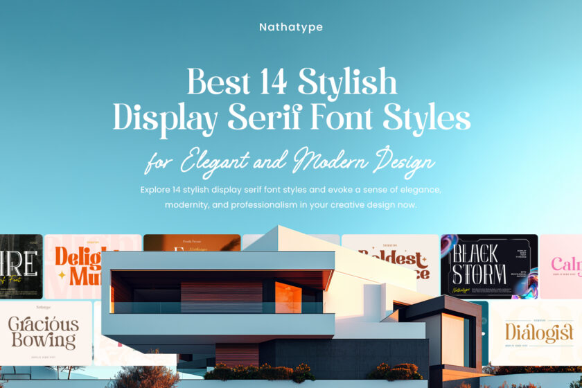 picture of Best 14 Stylish Display Serif Font Styles for Elegant and Modern Design