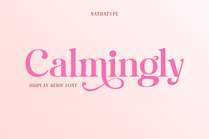 stylish display serif font