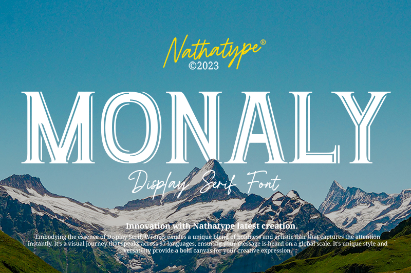 stylish display serif font