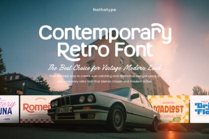 picture of Contemporary Retro Font: The Best Choice for Vintage Modern Look