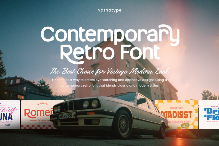 picture of Contemporary Retro Font: The Best Choice for Vintage Modern Look