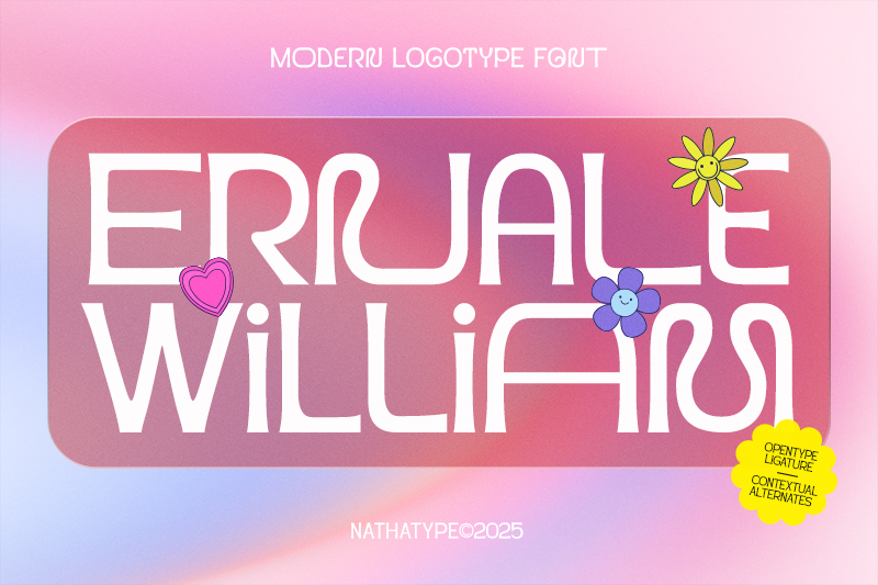 modern display font preview